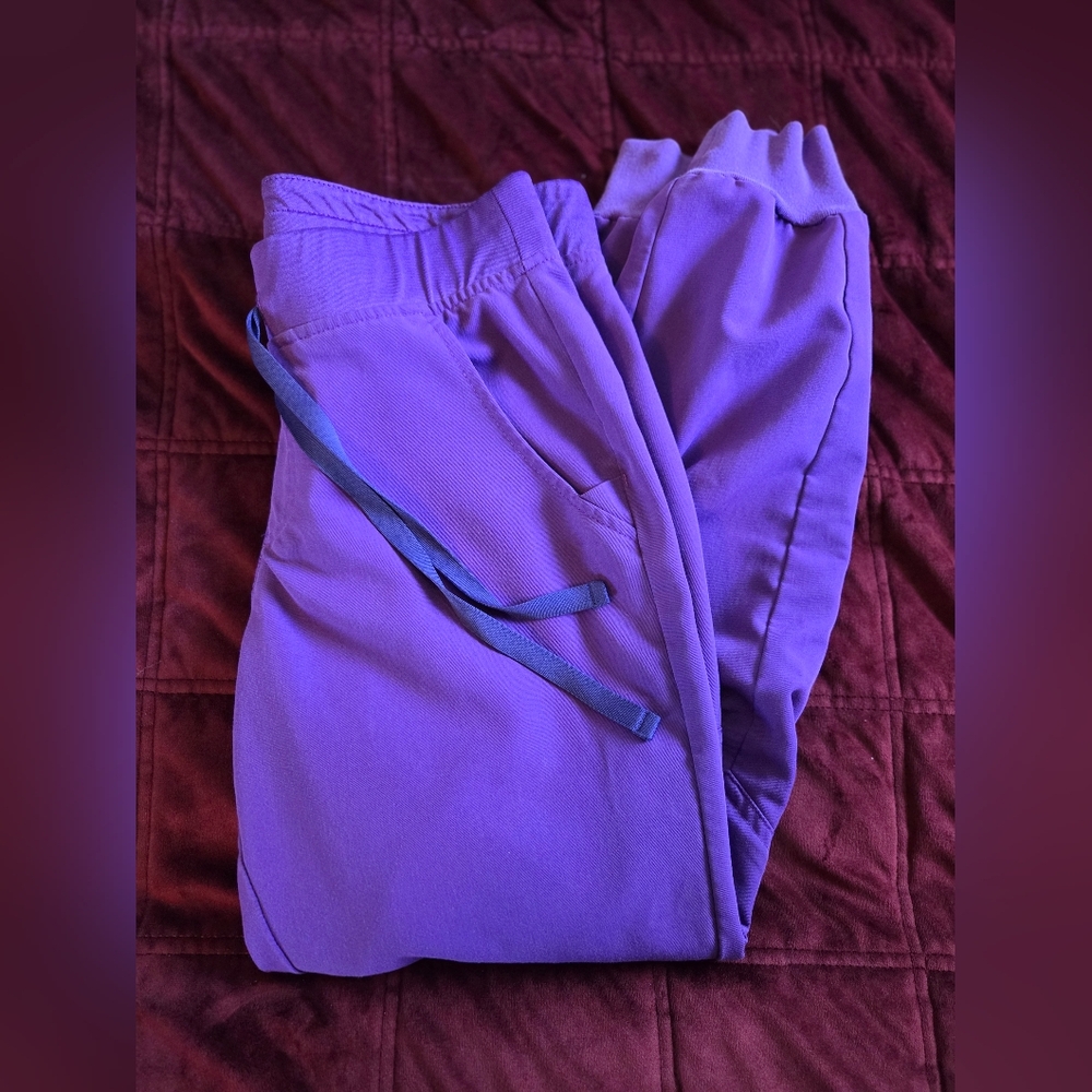 Limited FIGS ZAMORA JOGGERS EDITION DIGITAL GRAPE SMALL
